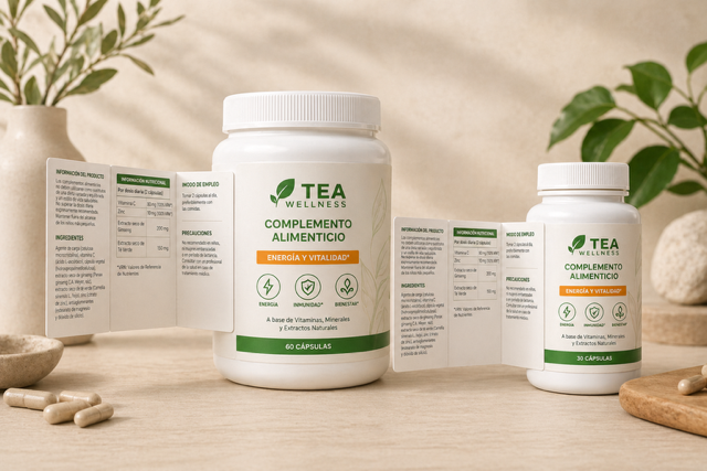 Etiquetado de complementos alimenticios y etiquetas multipágina